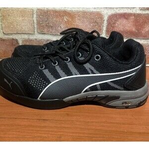 Puma Sneakers Womens Black Size 6 Safety Work Shoes Steel Hard Toe ASTM F2413-18